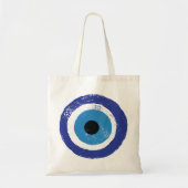 Evil Eye Artistic Blue Tote Bag (Voorkant)