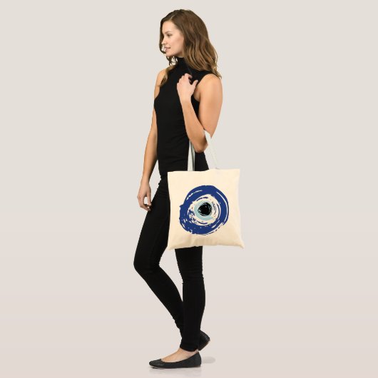 Evil Eye Artistic Blue Tote Bag (Voorkant (model))