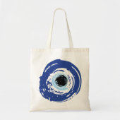 Evil Eye Artistic Blue Tote Bag (Voorkant)