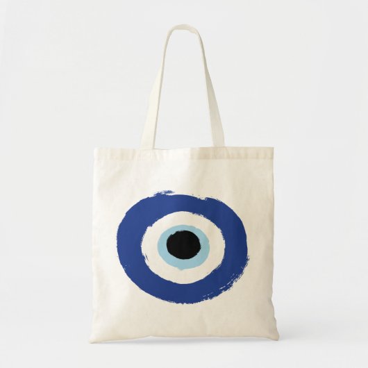 Evil Eye Artistic Blue Tote Bag (Voorkant)