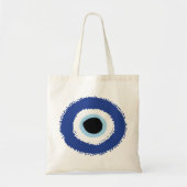 Evil Eye Artistic Blue Tote Bag (Voorkant)