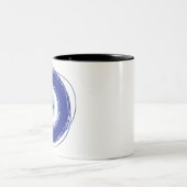 Evil Eye Artistic Blue Tweekleurige Koffiemok (Center)