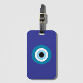 Evil Eye Bagagelabel met adres Kaart Pocket (Voorkant (verticaal))