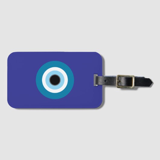 Evil Eye Bagagelabel met adres Kaart Pocket (Voorkant (horizontaal))
