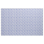 Evil Eye Blauw en Wit Abstract Patroon Stof (Yard (91,4 cm))