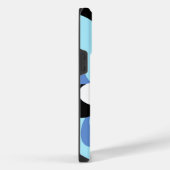 Evil Eye Bloemen Zacht Blauw Grieks Amulet Estheti iPhone Hoesje (Rechterkant)