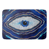 Evil Eye Blue Agate Geode Ditital Art Badmat (Voorkant)