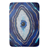 Evil Eye Blue Agate Geode Ditital Art Badmat (Voorkant Verticaal)