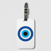 Evil Eye Blue Mati geluk & bescherming symbool rei Bagagelabel (Voorkant (verticaal))