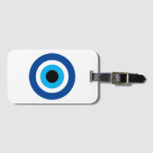 Evil Eye Blue Mati geluk & bescherming symbool rei Bagagelabel (Voorkant (horizontaal))
