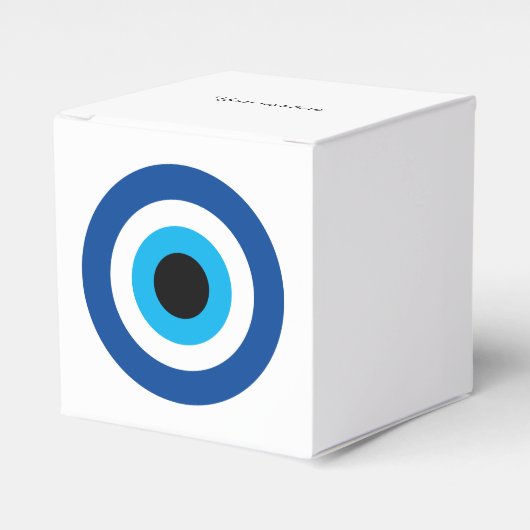 Evil Eye Blue Mati geluk en bescherming bruiloft p Bedankdoosjes (Voorkant Zijde)