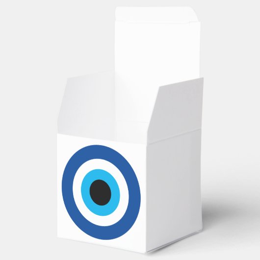 Evil Eye Blue Mati geluk en bescherming bruiloft p Bedankdoosjes (Geopend)