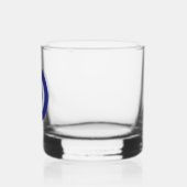 Evil Eye Blue Mati Greek Turkish Symbol Custom Whisky Glas (Links)