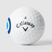 Evil Eye Blue Mati monogrammen Callaway golfballen (Logo)