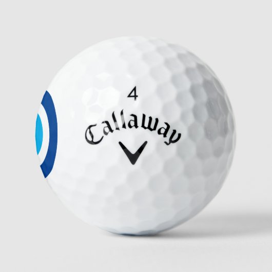 Evil Eye Blue Mati monogrammen Callaway golfballen (Logo)