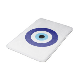 Evil Eye Blue Mati ontwerp badmat