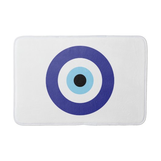 Evil Eye Blue Mati ontwerp badmat (Voorkant)