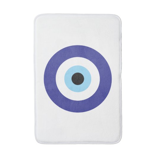 Evil Eye Blue Mati ontwerp badmat (Voorkant Verticaal)