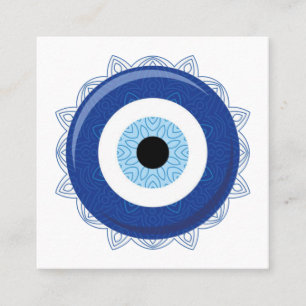 Evil Eye Blue Nazar Protection gaat langs de Kaart Contactkaartje