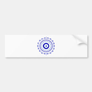 Evil Eye Burst Bumpersticker