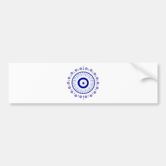 Evil Eye Burst Bumpersticker (Voorkant)