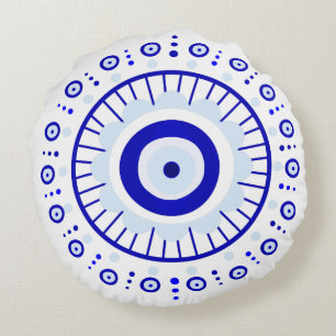 Evil Eye Burst Round Pillow Rond Kussen