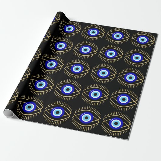 Evil Eye Cadeaupapier (Uitgerold)