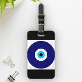Evil Eye Charm Bagagelabel
