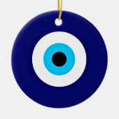 Evil Eye Charm Keramisch Ornament (Voorkant)
