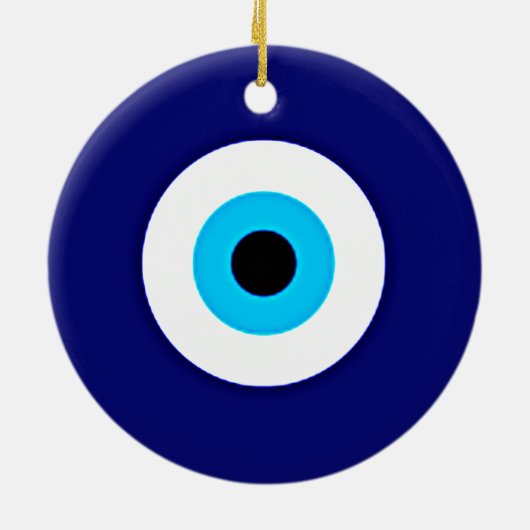 Evil Eye Charm Keramisch Ornament (Achterkant)