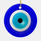 Evil Eye Charm Keramisch Ornament (Voorkant)