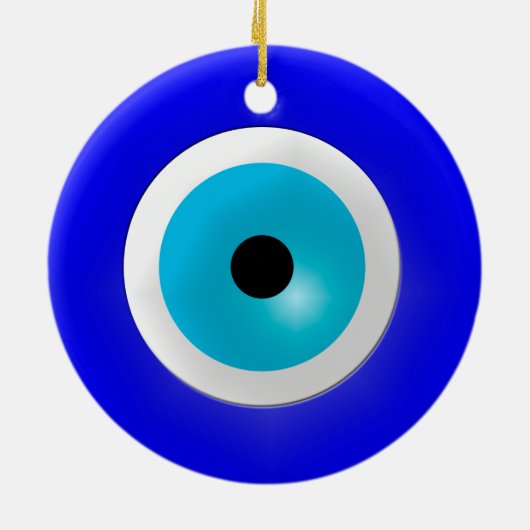 Evil Eye Charm Keramisch Ornament (Achterkant)