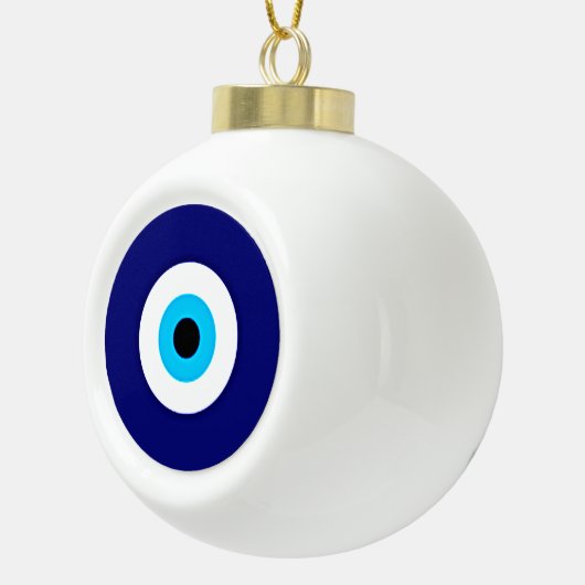 Evil Eye Charm Keramische Bal Ornament (Rechts)