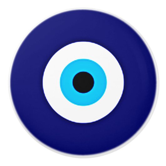 Evil Eye Charm Keramische Knop (Voorkant)