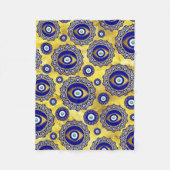 Evil Eye Charm Ornament Pattern Fleece Deken (Voorkant)