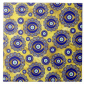 Evil Eye Charm Ornament Pattern Tegeltje (Voorkant)