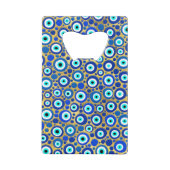 Evil Eye Charm Pattern Creditkaart Flessenopener (Achterkant)