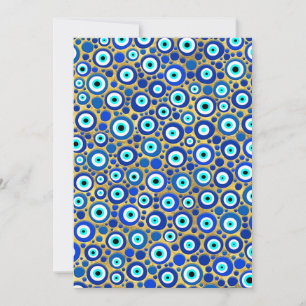 Evil Eye Charm Pattern Feestdagenkaart