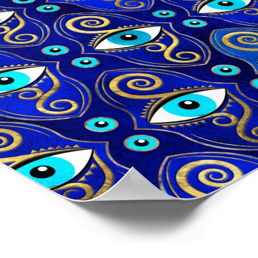 Evil Eye Charm Pattern Poster (Hoek)