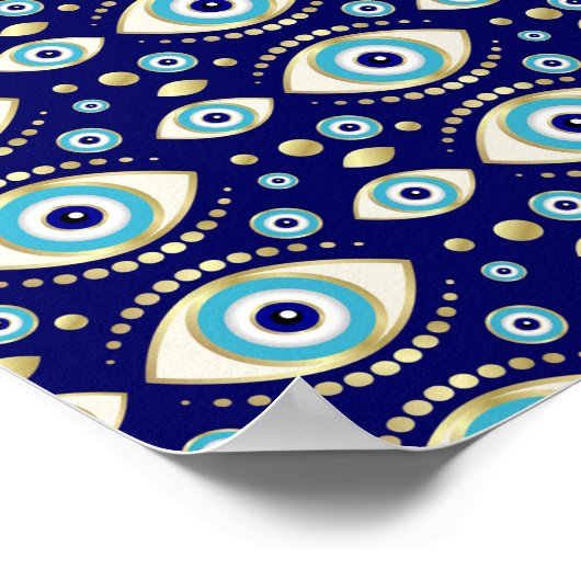 Evil Eye Charm Pattern Poster (Hoek)