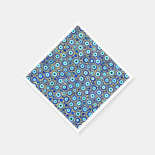 Evil Eye Charm Pattern Servet (Hoek)