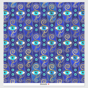 Evil Eye Charm Pattern Sticker
