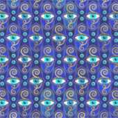 Evil Eye Charm Pattern Sticker (Voorkant)