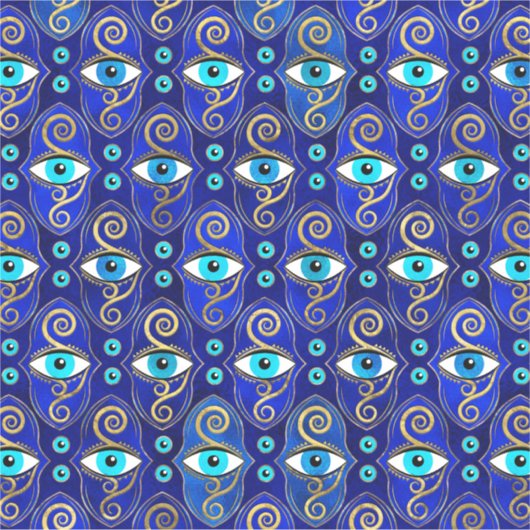 Evil Eye Charm Pattern Sticker (Voorkant)