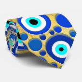 Evil Eye Charm Pattern Stropdas (Opgerold)