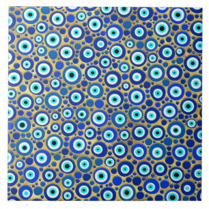 Evil Eye Charm Pattern Tegeltje