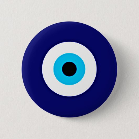 Evil Eye Charm Ronde Button 5,7 Cm (Voorkant)