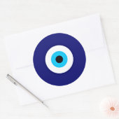 Evil Eye Charm Ronde Sticker (Envelop)