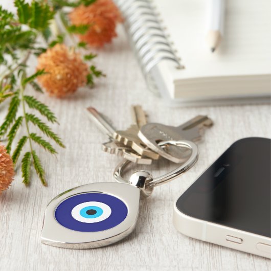Evil Eye Charm Sleutelhanger (Zijkant)