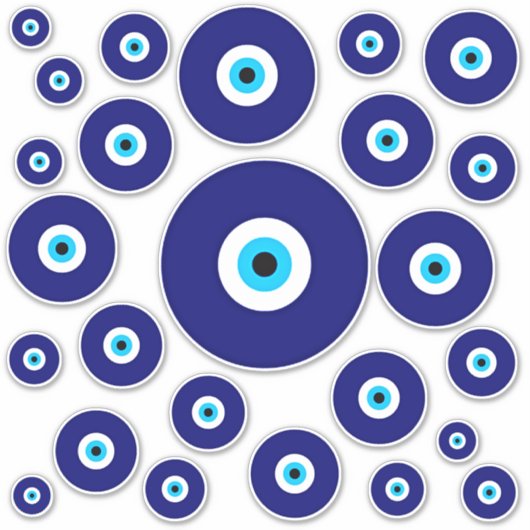 Evil Eye Charm Sticker (Voorkant)